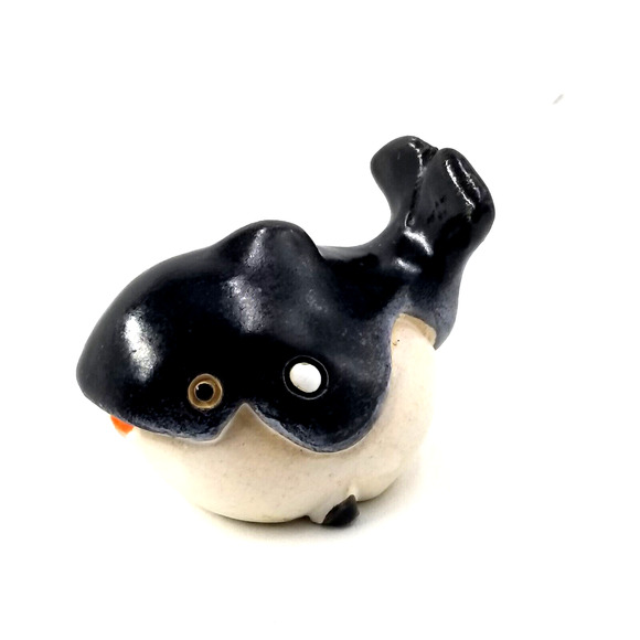 Orca Killer Whale Figurine Paperweight Handcrafted Marine Mammal Animal Decor - Picture 1 of 11